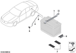 61216832664 - Vehicle Electrical System: Battery Clamp Rail for BMW Image