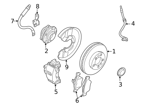 Disc Pads & Brake Shoes for 2007 Saab 9-5 #0