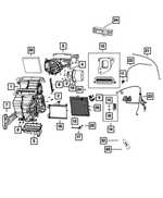 68093365AA - Air Conditioners and Heaters: A/C And Heater Lower Housing for Fiat: 500 Image