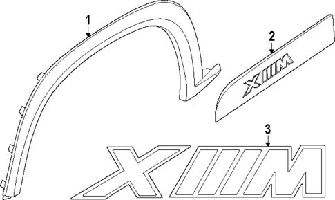 Exterior Trim - Fender for 2024 BMW XM #0