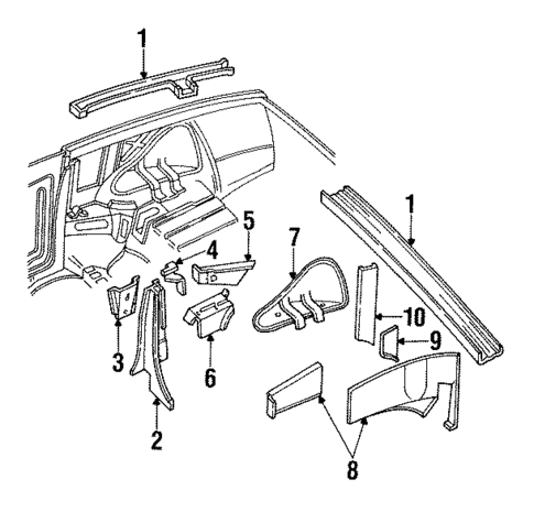 Inner Components for 1992 Pontiac Firebird #0
