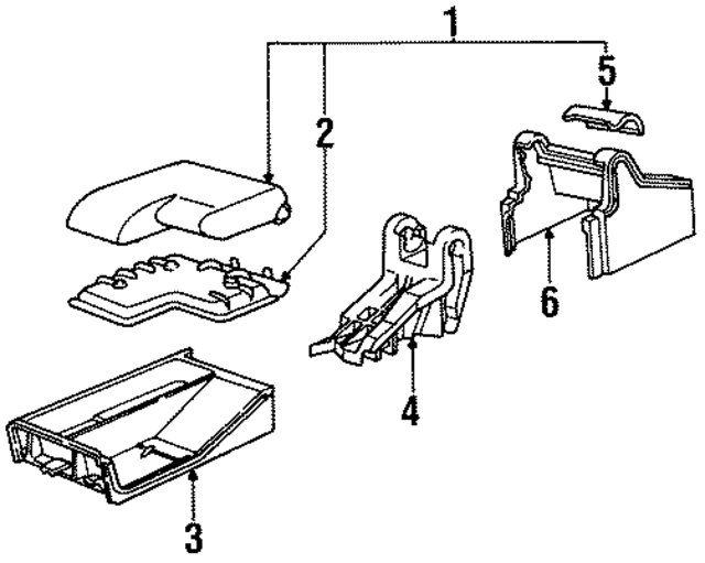 51168204643 - Body: Armrest Assembly for BMW Image