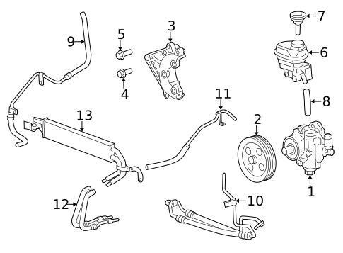 Pump & Hoses for 2010 Cadillac CTS #0