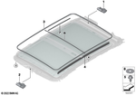 54105A17EB1 - Sliding Roof / Folding Top: Drive Roller Sunblind Panoram.Glass Roof for Mini: Countryman S ALL4, Countryman SE ALL4, JCW Countryman ALL4 Image image