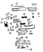 68607669AE - : Display With Bezel Center Stack for Jeep: Gladiator, Wrangler Image