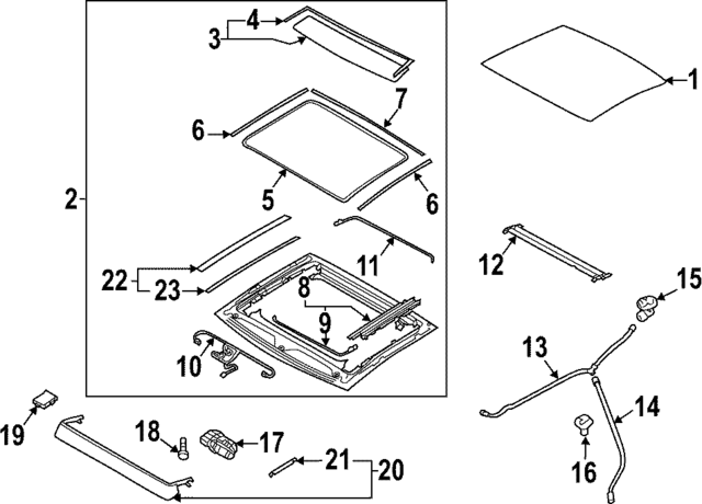4K9877459 - Body: Trim Gasket for Audi Image