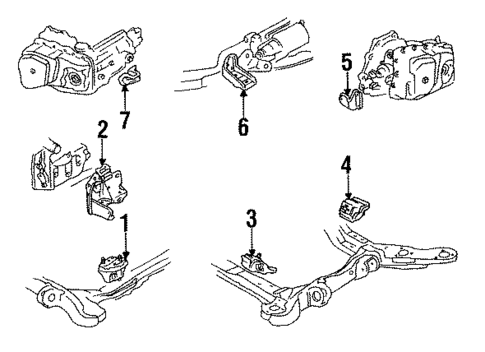 Engine & Trans Mounting for 1987 Pontiac Bonneville #0