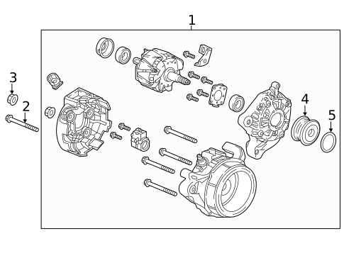 Alternator/Generator & Related Components for 2018 Honda Accord #0