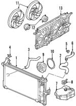 1581054 - Cooling System: ACDelcoâ„¢ Fan Blade for GM Image