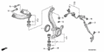 90321SX0003 - Chassis: NUT, ARM (UPPER) for Acura Image
