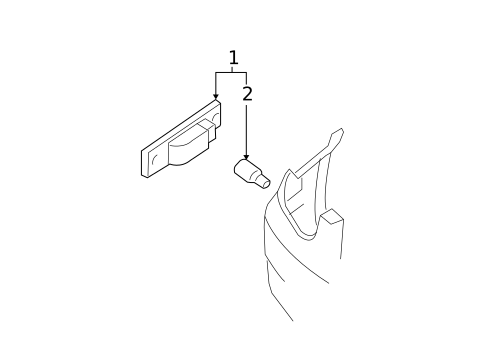 Side Marker Lamps for 2003 Hyundai Accent #1