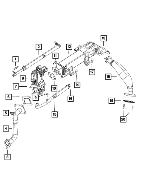 EGR Cooling System for 2019 Ram 3500 #1