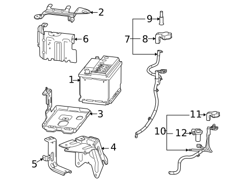 Battery & Related Components for 2015 GMC Terrain #0
