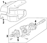 MR243174 - : Headlamp Switch for Mitsubishi Image