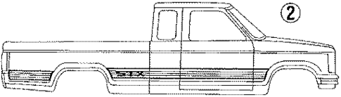 Stripe Tape for 1990 Ford Ranger #4