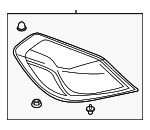 63217210577 - Electrical: Tail Lamp Assembly for BMW: 640i, 640i Gran Coupe, 640i xDrive, 640i xDrive Gran Coupe, 650i, 650i Gran Coupe, 650i xDrive, 650i xDrive Gran Coupe, M6, M6 Gran Coupe Image