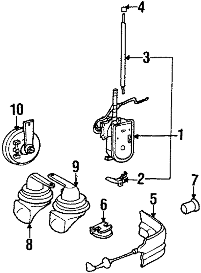 1408272114 - Electrical: Antenna Assembly Bracket for Mercedes-Benz Image