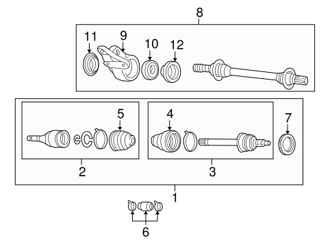 Rear Catalytic Converter Protege 2001-2003 & Protege5 2.0L 2002-2003