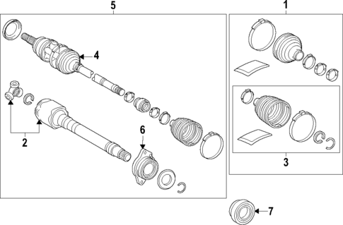 Front Axle for 2025 Toyota Crown Signia #0