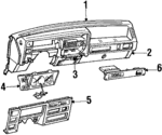 5AA01LS8 - Body: Instrument Panel for Dodge: Dakota Image