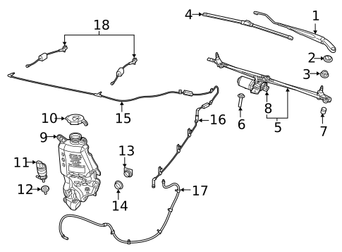 Wiper & Washer Components for 2020 Ram 1500 #0