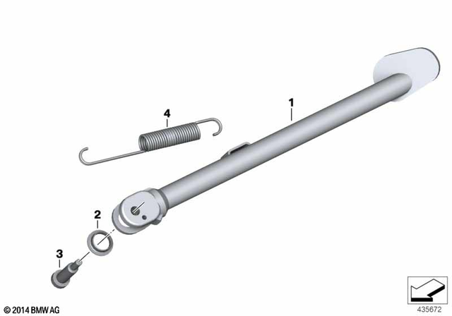 46537675689 - Frame and Mounting Parts: Side Stand -  for BMW-Motorrad Image image