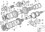 23211224926 - Manual Transmission: Lock Ring for BMW Image