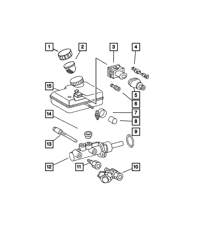 5098710AA - Service Brakes: Master Cylinder Reservoir Cap for Mopar Image