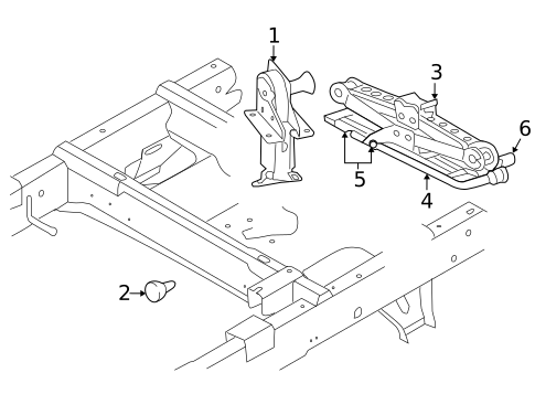 Spare Tire Carrier for 2011 Ram Dakota #0