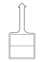 BAC501560 - Body: Air Bag Label for Land Rover: Defender 110, Defender 130, Defender 90, Discovery, LR3, LR4, Range Rover, Range Rover Evoque, Range Rover Sport, Range Rover Velar Image
