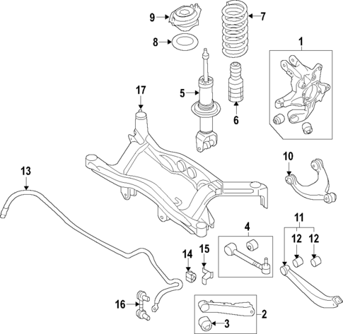 Rear Suspension for 2009 Subaru Tribeca | Subaru Parts Warehouse
