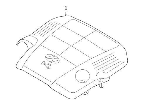 Engine Appearance Cover for 2009 Hyundai Genesis #0