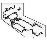 99161290100 - : Wire Harness for Porsche: 718 Boxster, 718 Cayman, 718 Spyder Image