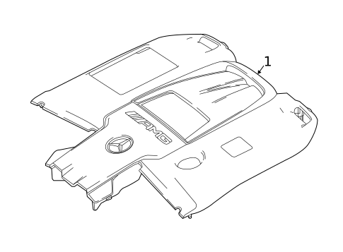 Engine Appearance Cover for 2018 Mercedes-Benz S63 AMG #0