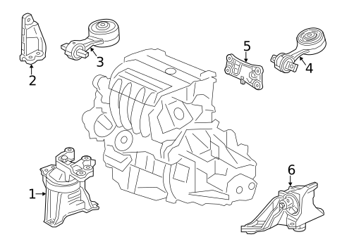 Engine & Trans Mounting for 2013 Acura ILX #0