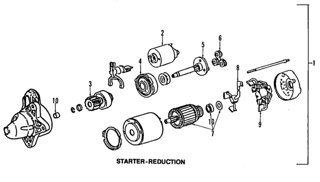 JE0118400R00 - : Starter for Mazda Image