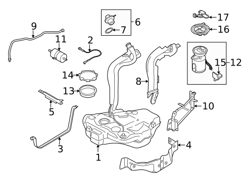 Fuel System Components for 2016 Volkswagen Jetta #1