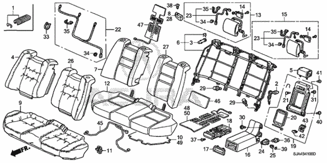 Rear Seat for 2007 Acura RL #0
