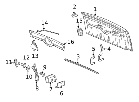 Tailgate for 2005 Chevrolet SSR #0