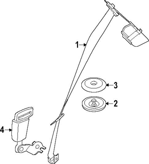 Rear Seat Belts for 2023 Mini Cooper #0