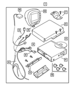 82207570 - Mopar Accessories - Component Parts: Vehicle Navigation Kit for Mopar Image