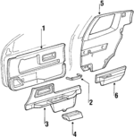 17993982 - Body: Door Trim Panel for Oldsmobile: Toronado Image