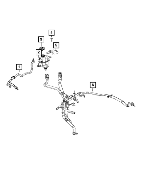 Engine Coolant Reservoir (Bottle) for 2019 Ram 1500 #1
