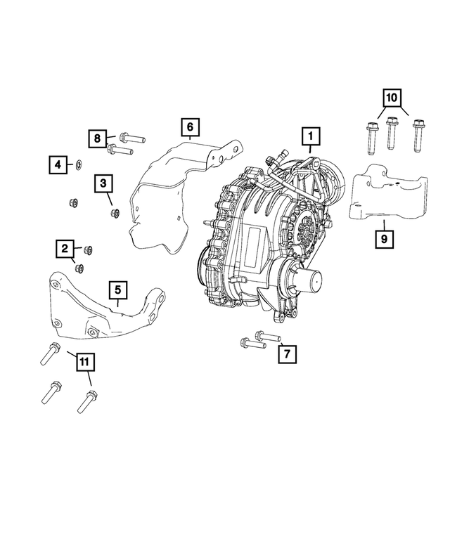 6102019 - Power Transfer Unit; Transfer Case: Hex Head Bolt And Washer for Mopar Image image