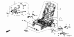 91504SR2000ZP - Interior/Bumper: CLIP, RR. ROOF RAIL *NH690L* (PREMIUM BLACK) for Acura Image