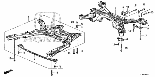 Front Sub Frame - Rear Beam for 2019 Honda CR-V #0
