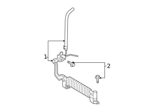 Power Steering Oil Cooler for 2008 Lexus LX570 #0