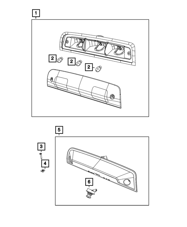 68523966AC - Electrical: Center High Mounted Stop Lamp for Mopar Image