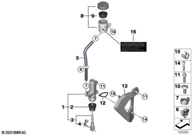 17111460922 - : Hose Clamp for BMW-Motorrad Image