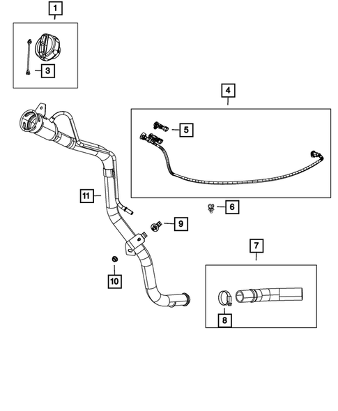 Fuel Tank Filler Tube for 2015 Dodge Dart #0